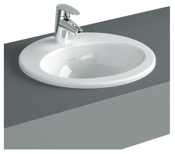 VitrA S20 Einbauwaschtisch oval, 52,5 x 47,5 cm - MEGABAD