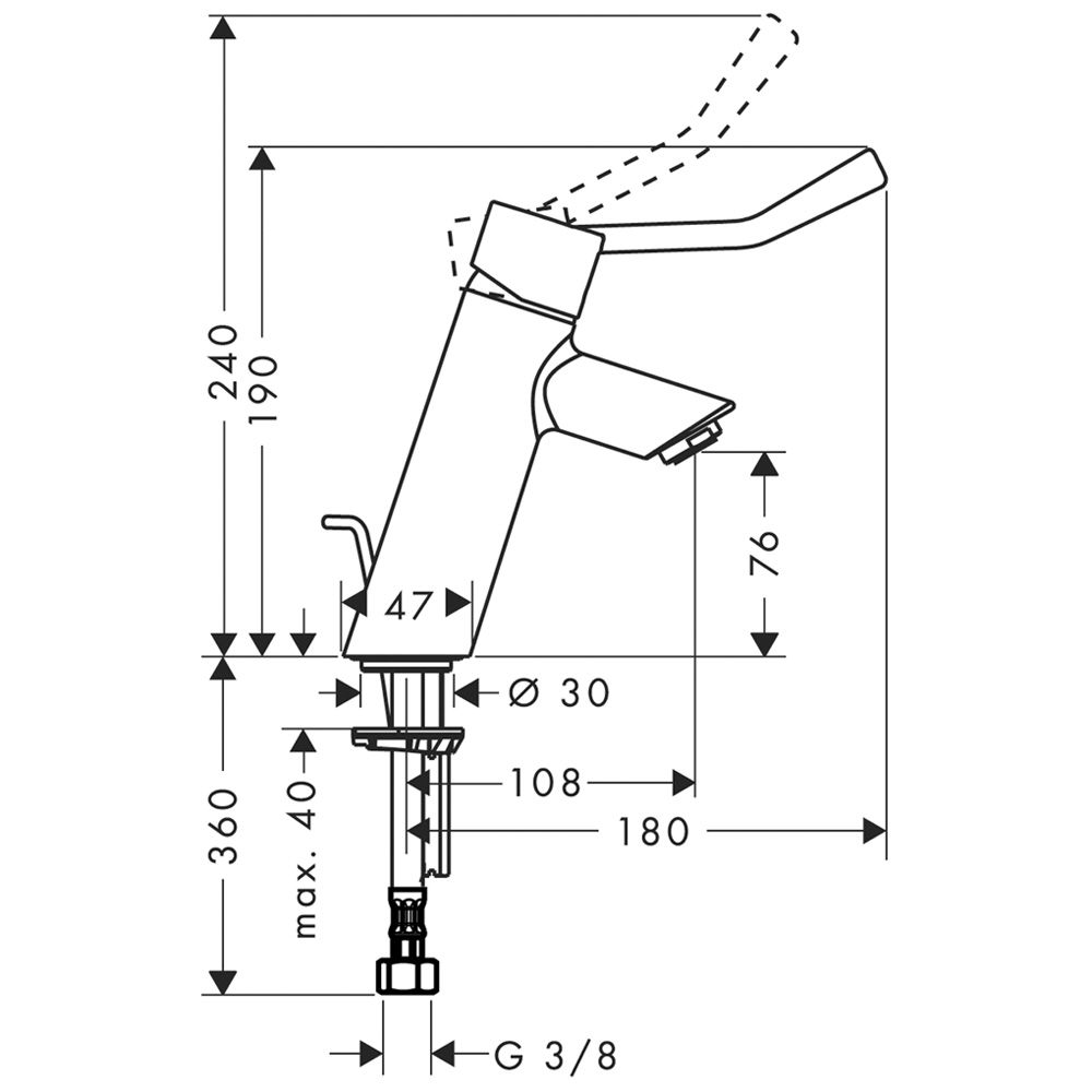 Hansgrohe Talis Care Einhebel-Waschtischmischer 32035000 - MEGABAD