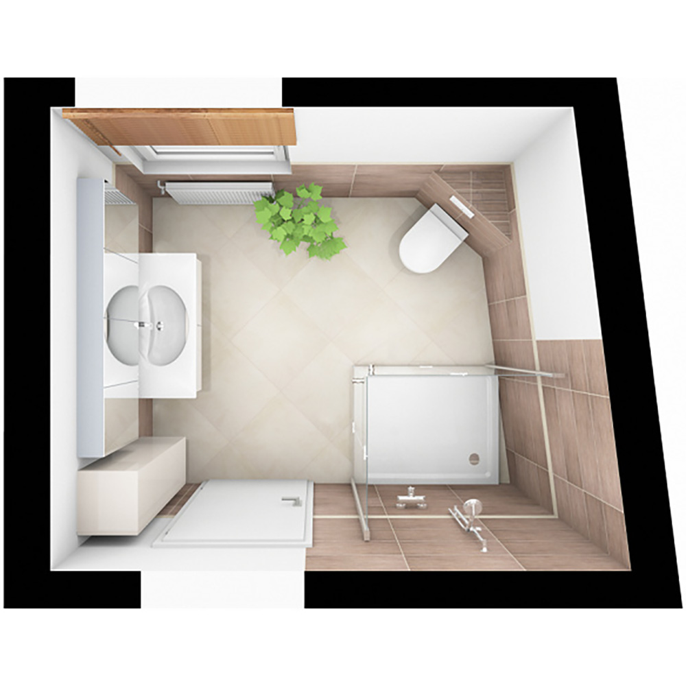 Megabad Badplanung Paket 2 für ein Duschbad ohne Variante - MEGABAD