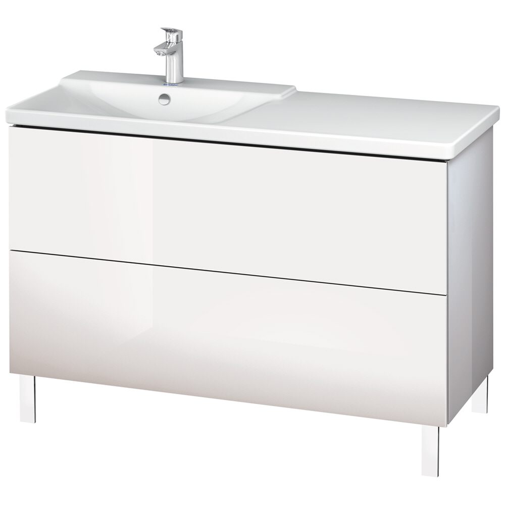 {Badmöbel stehend
71} Duravit L-Cube Waschtischunterbau stehend mit 2 Auszügen, 122 x 48 ... | {Badmöbel stehend
71}