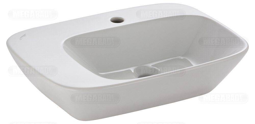 Keramag Silk Aufsatzwaschtisch Ablagefläche links 57 x 42,7 cm