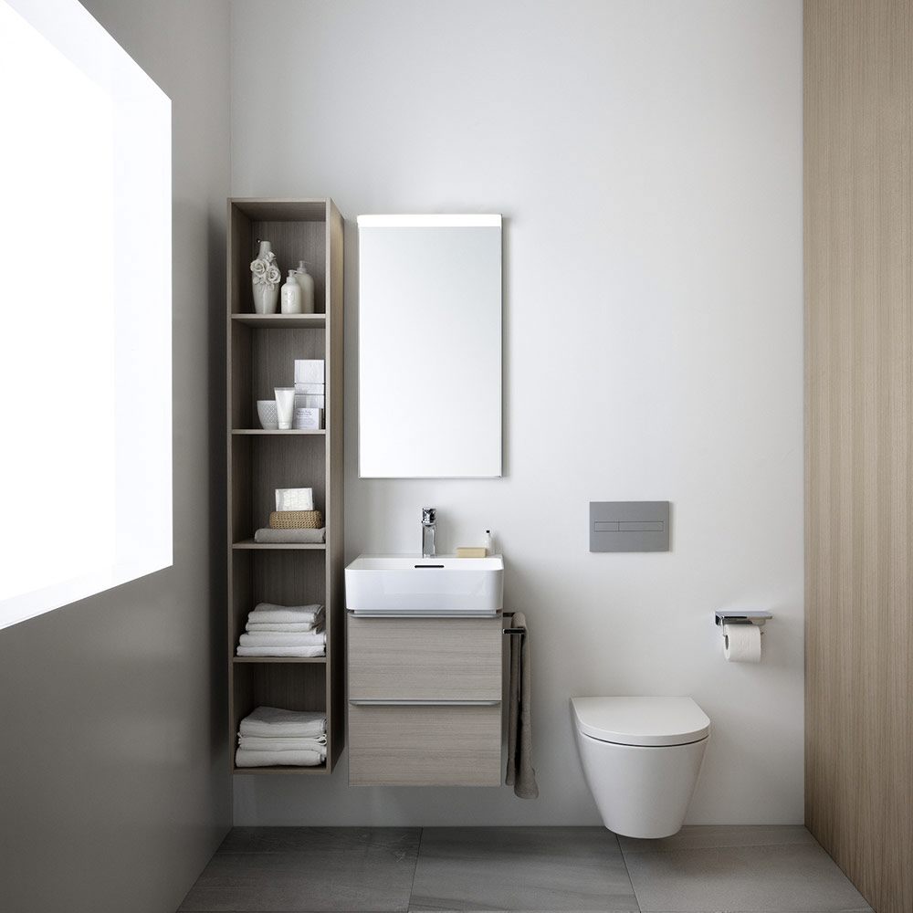 Laufen Val Waschtisch, unterbaufähig 55 x 42 cm mit 1 Hahnloch, mit