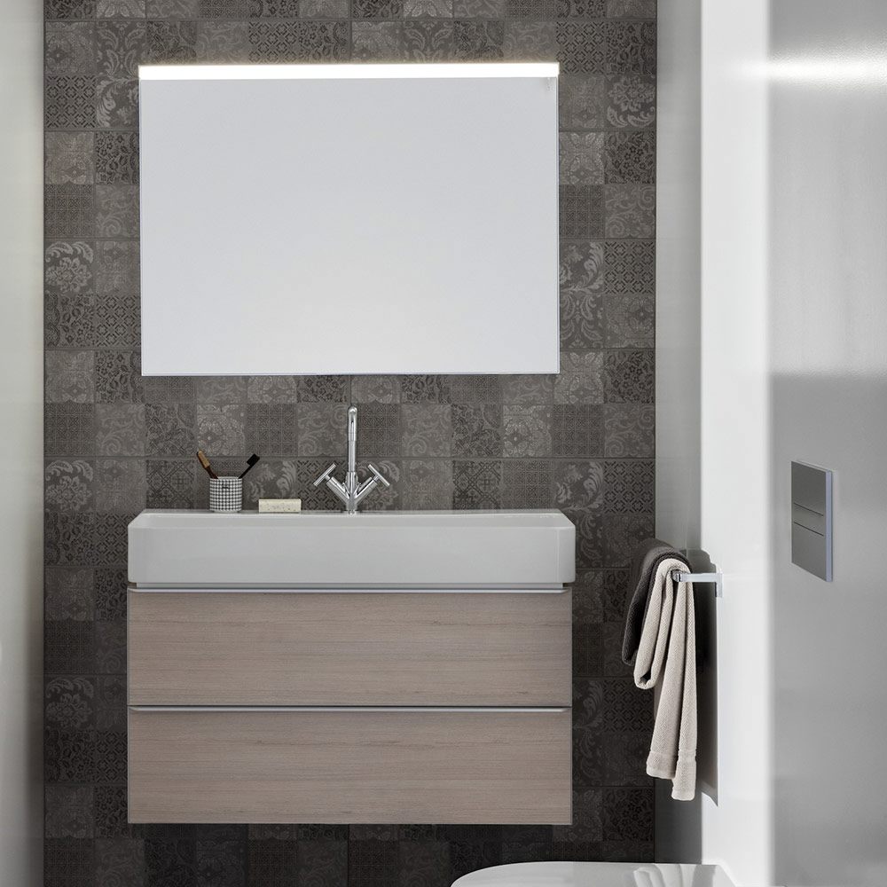 Laufen Val Waschtisch, unterbaufähig 95 x 42 cm ohne Hahnloch, mit