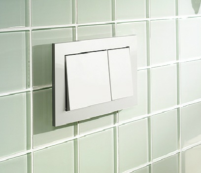 TECE Base WC-Betätigungsplatte f. Zweimengentechnik 9240700 - MEGABAD
