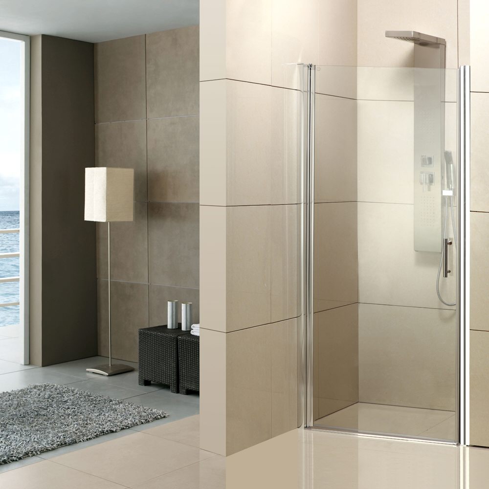 Planplus Home Duschtür für Nische 90 x 195 cm Türanschlag links