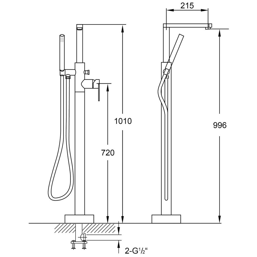 {Armaturen freistehende badewanne
43} Steinberg Serie 170 freistehende Wanne und Brause-Armatur 170.1162 ... | {Armaturen freistehende badewanne
43}