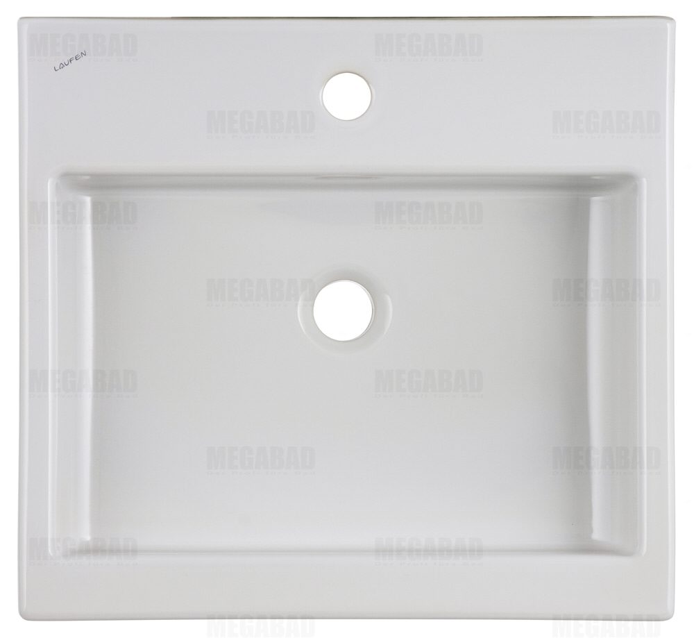 Laufen Living City Waschtisch-Schale 50 cm mit Überlauf und Hahnloch