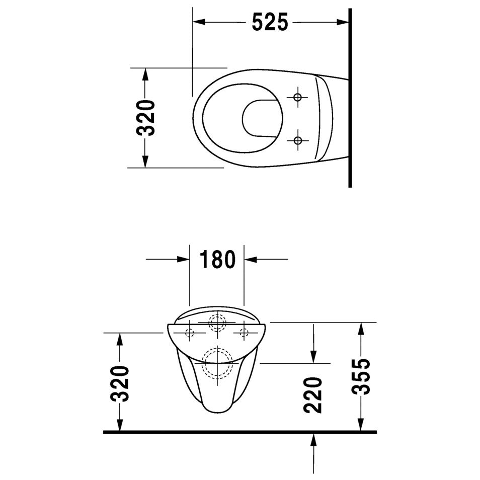 Duravit Duraplus Bambi WandWC MEGABAD