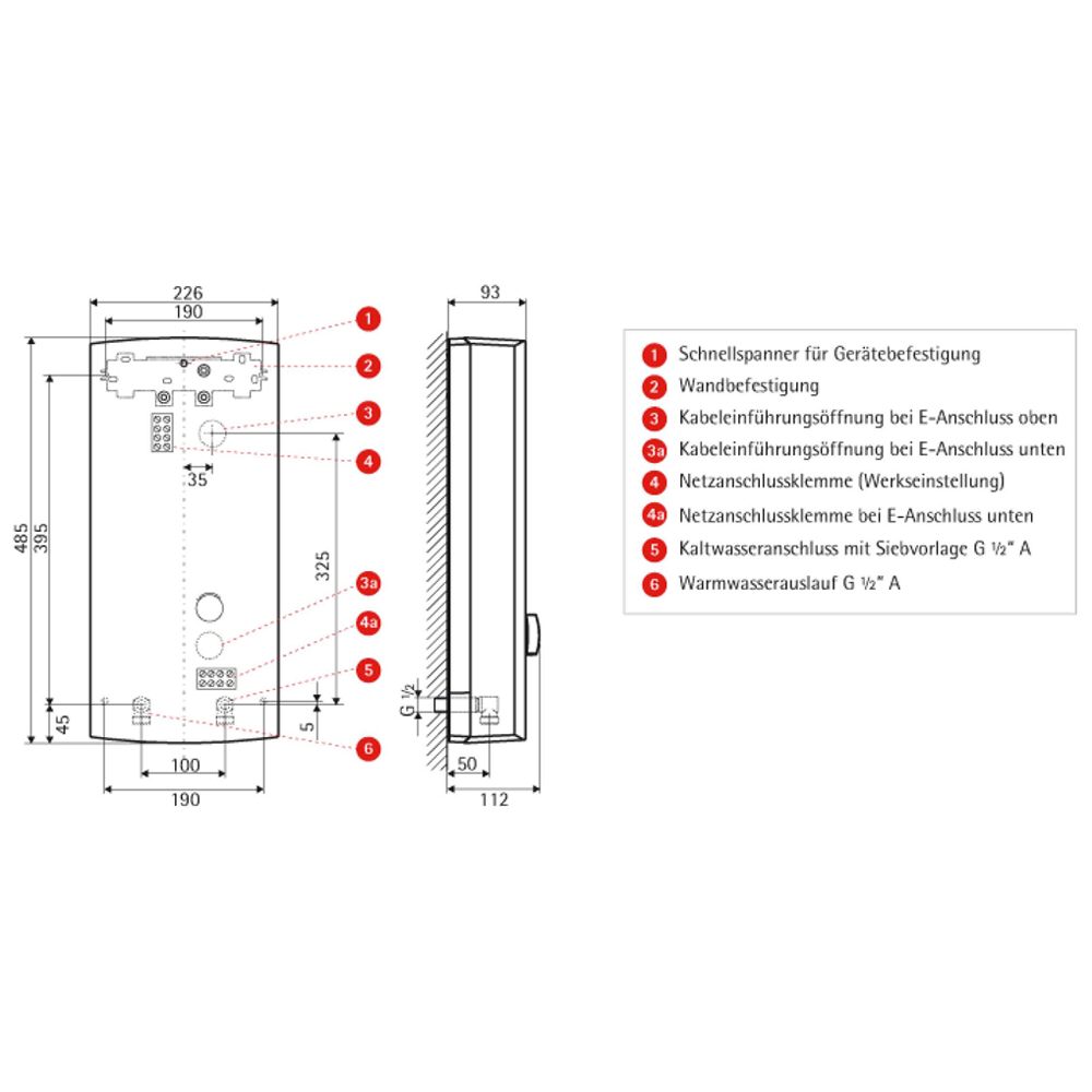 AEG Durchlauferhitzer DDLE 24 EASY, Art. 228842 MEGABAD